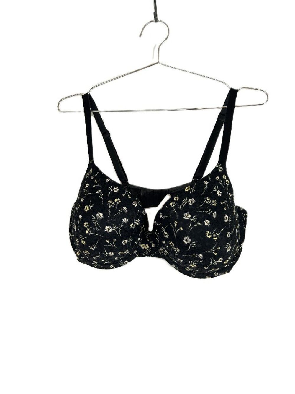 Pink by Victoria's Secret Where Everywhere Pushup Bra 38DD Floral Lace